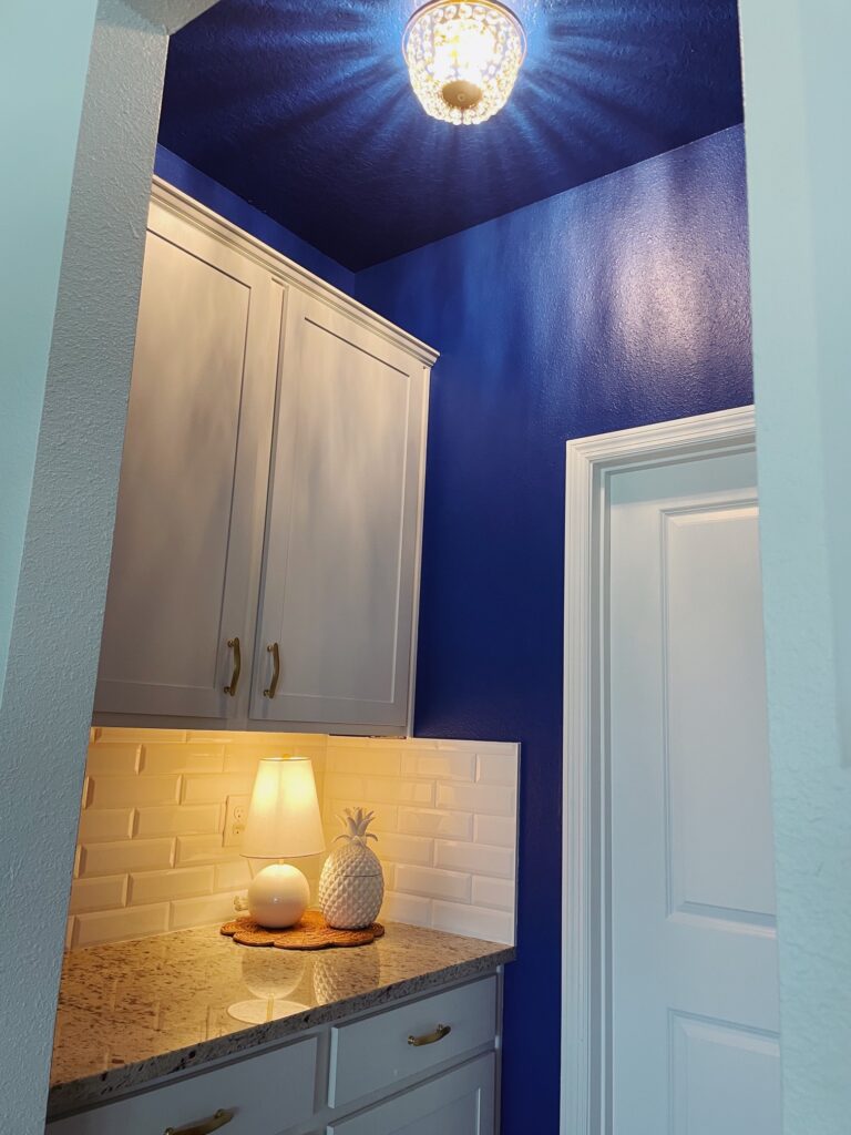 Countertop and white backsplash