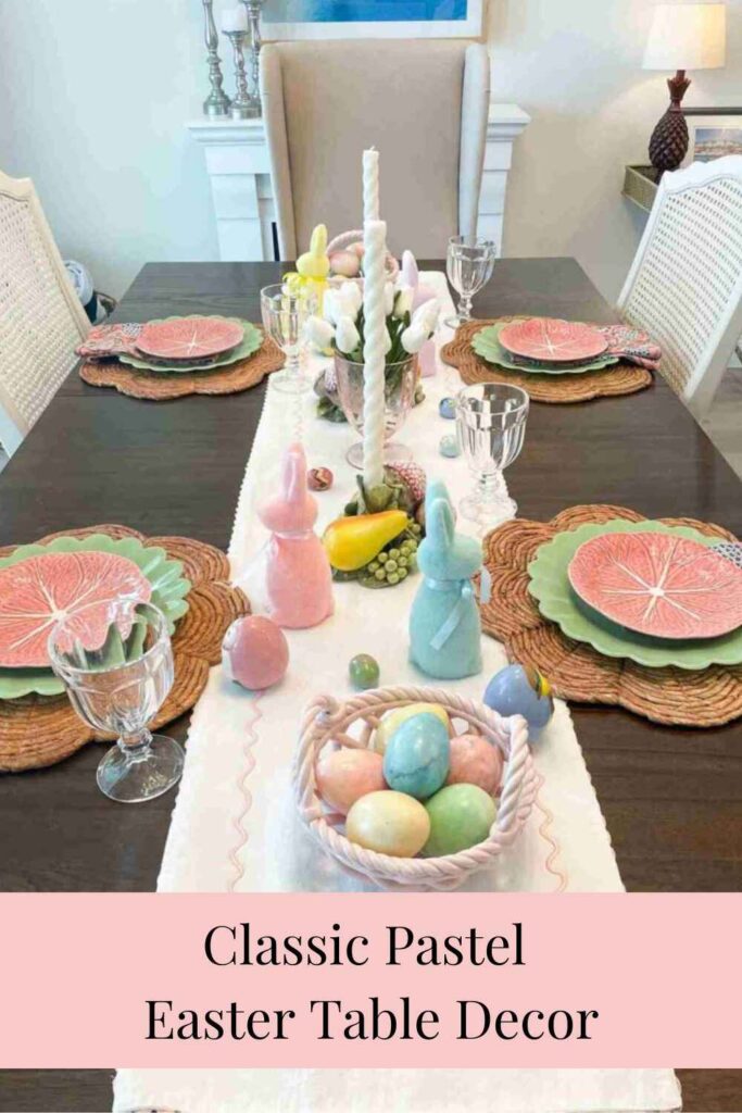 Classic Pastel Easter Table Decor