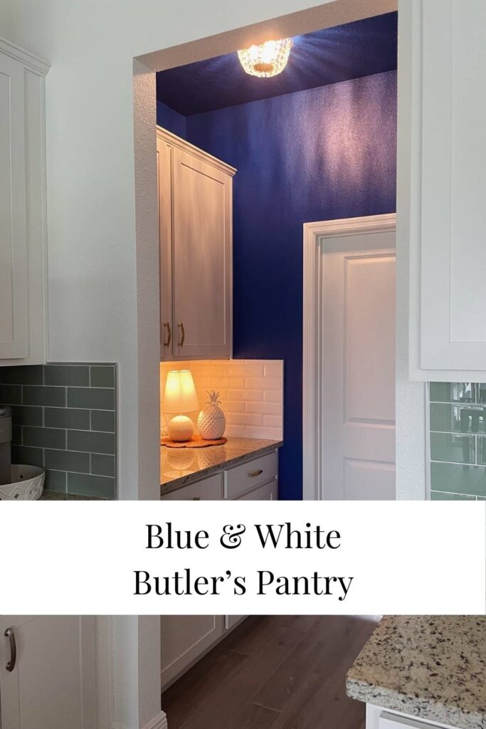 Blue and white butler's panty